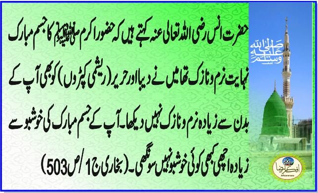 حضور نبی کریم ﷺ کے شمائل و خصائل
