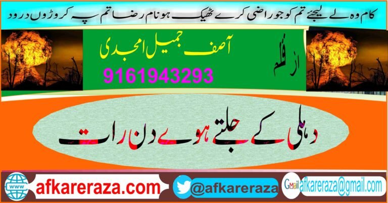 دہلی کے جلتے ہوے دن و رات