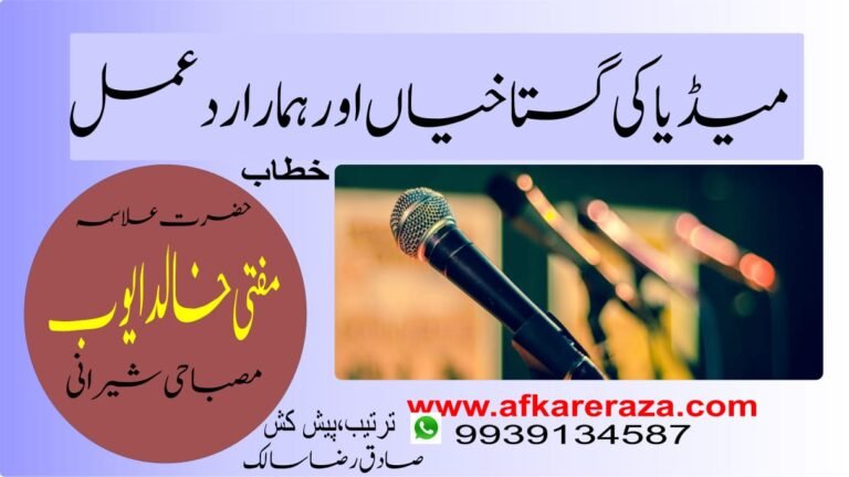میڈیا کی گستاخیاں اور ہمارا رد عمل