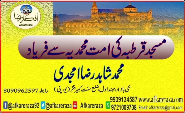 مسجد قرطبہ کی امت محمدیہ سے فریاد
