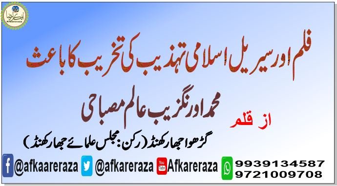فلم اور سیریل اسلامی تہذیب کی تخریب کا باعث