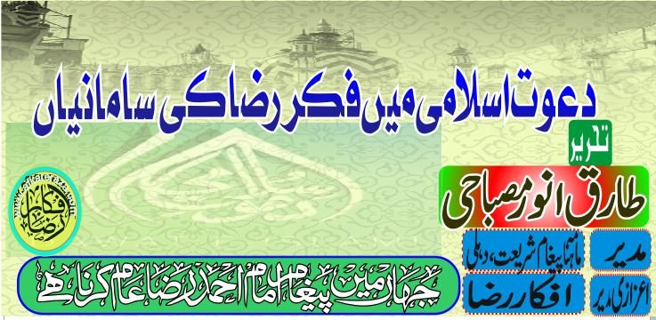 دعوت اسلامی میں فکر رضا کی جلوہ سامانیاں