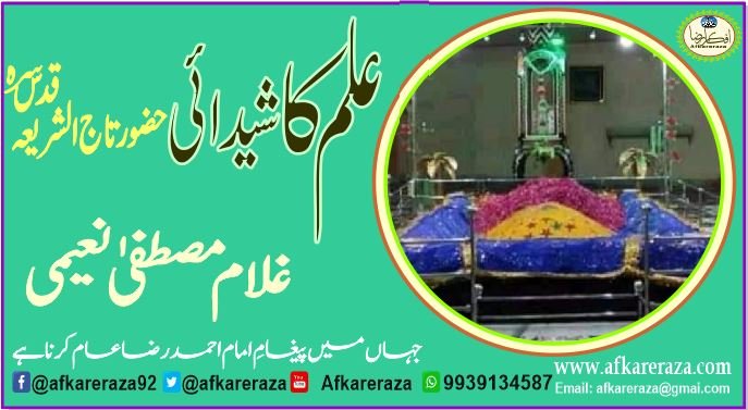 علم کا شیدائی حضور تاج الشریعہ