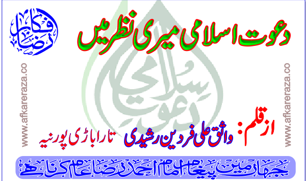 دعوت اسلامی میری نظر میں